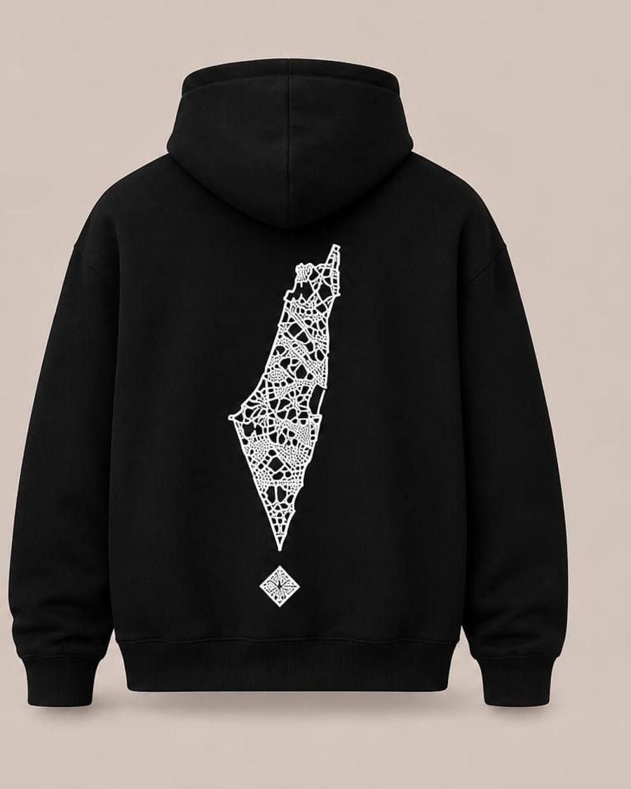 Black hoodie, back